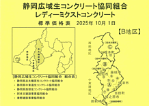 志太榛原B地区生コンクリート標準価格表